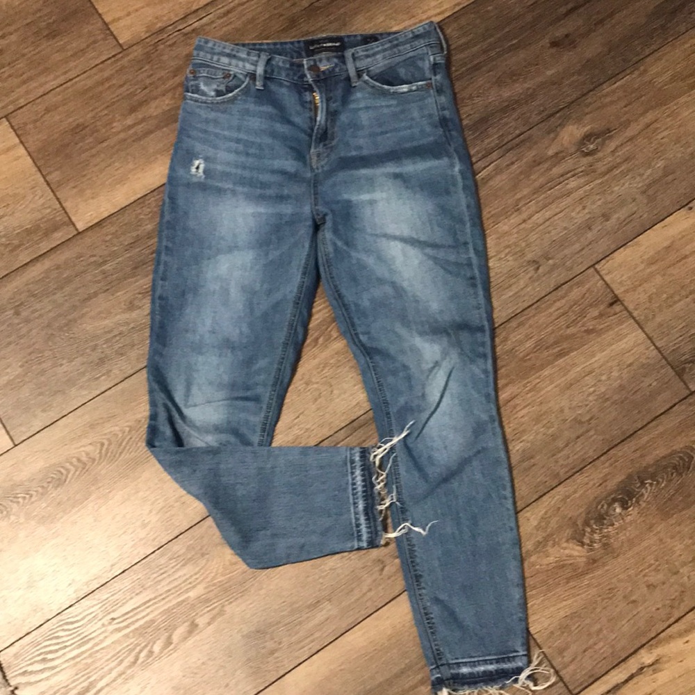 Distressed jeans